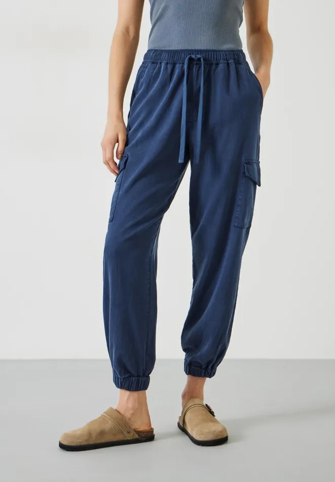 Hush Trousers Women Washed Cargo Trousers Midnight Navy Hush Trousers Women Washed Cargo Trousers Midnight Navy