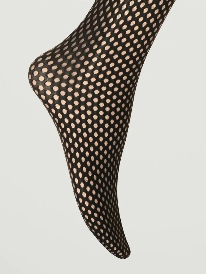 Inverted Dots Tights Fairly Lightblack Women Wolford Tights