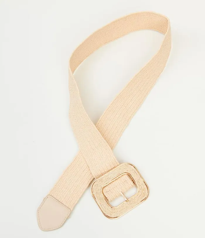 Ivory Woven Square Belt Accessories Unique Vintage Belts