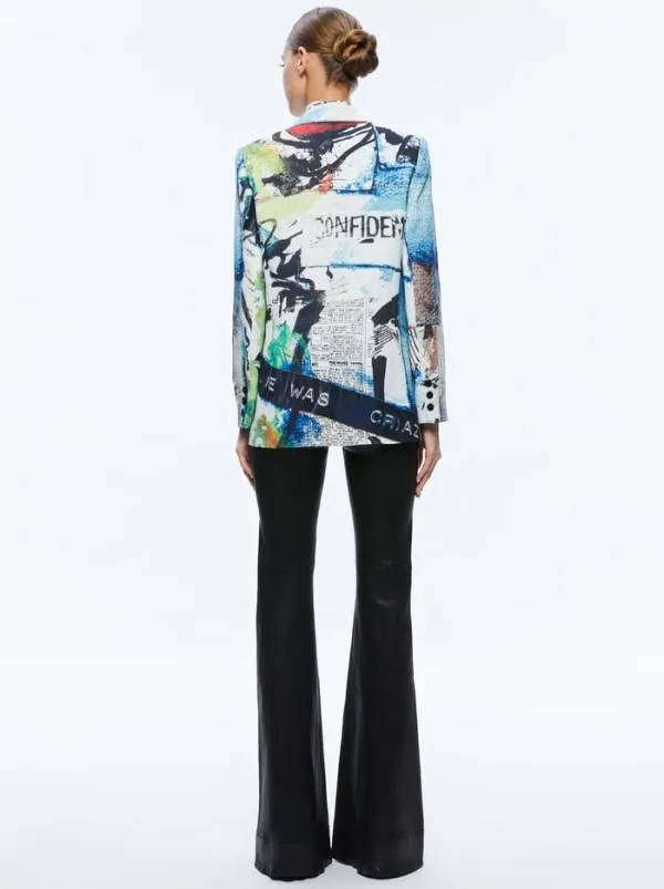 Jackets Coats Women Alice Olivia AO X BASQUIAT DENNY BLAZER Confidential