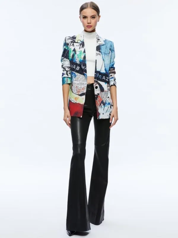Jackets Coats Women Alice Olivia AO X BASQUIAT DENNY BLAZER Confidential