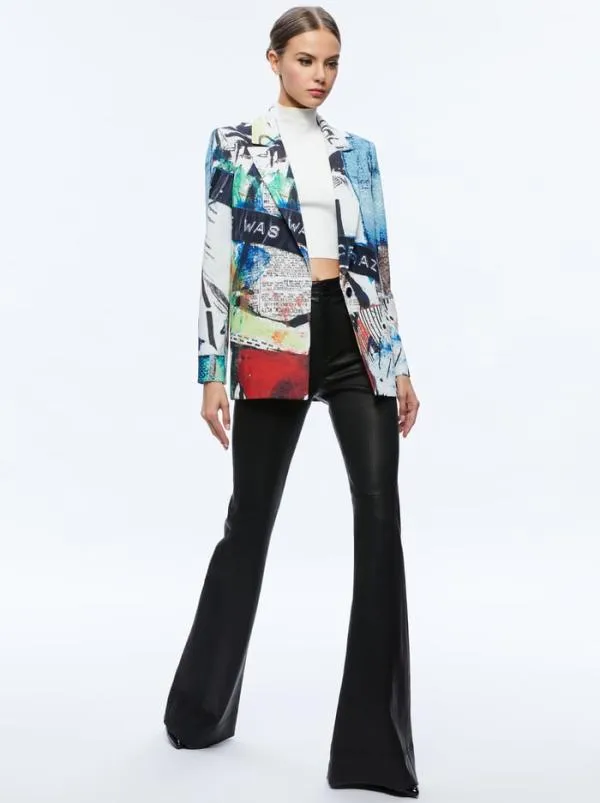 Jackets Coats Women Alice Olivia AO X BASQUIAT DENNY BLAZER Confidential