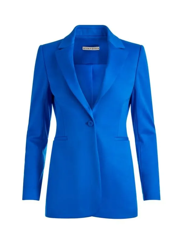Jackets Coats Women Alice Olivia BREANN FITTED BLAZER Sapphire