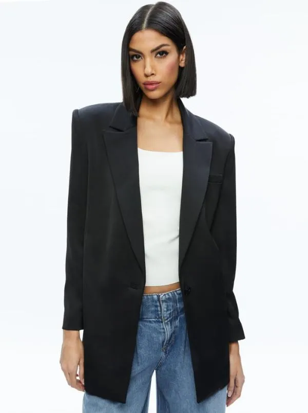 Jackets Coats Women Alice Olivia COLLEY OVERSIZED BLAZER Black