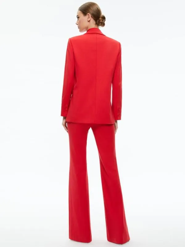 Jackets Coats Women Alice Olivia DENNY NOTCH COLLAR BOYFRIEND BLAZER Perfect Ruby
