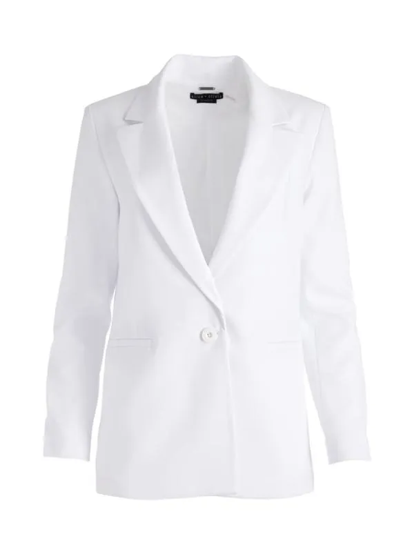 Jackets Coats Women Alice Olivia DENNY NOTCH COLLAR BOYFRIEND BLAZER White