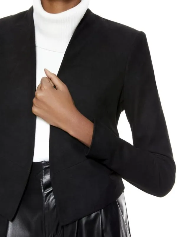 Jackets Coats Women Alice Olivia HARVEY SUEDE JACKET Black