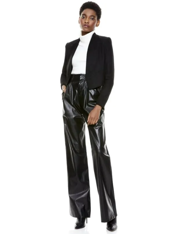 Jackets Coats Women Alice Olivia HARVEY SUEDE JACKET Black