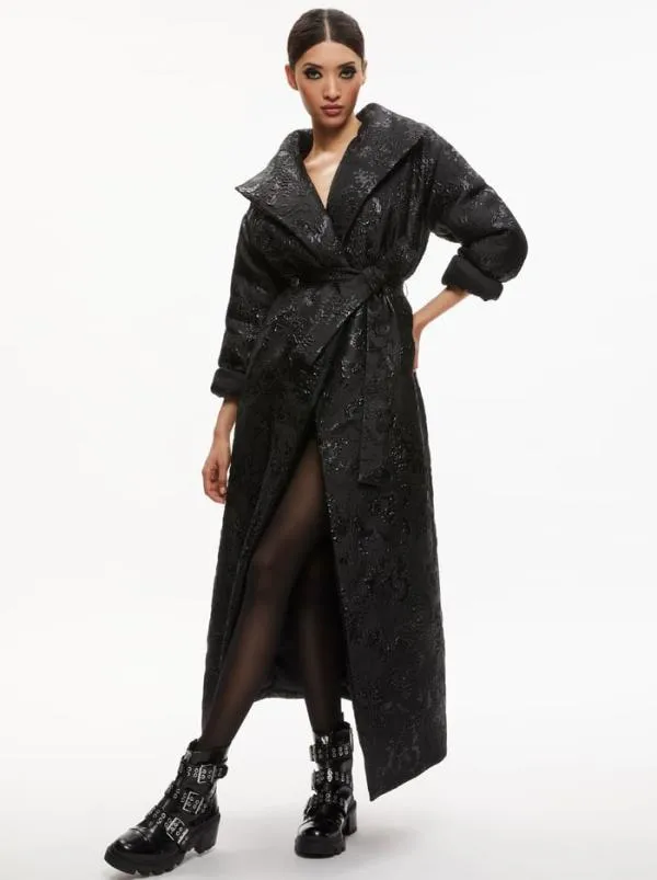 Jackets Coats Women Alice Olivia IMA DUVET MAXI PUFFER COAT Black