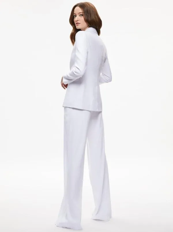 Jackets Coats Women Alice Olivia MACEY LINEN BLAZER White