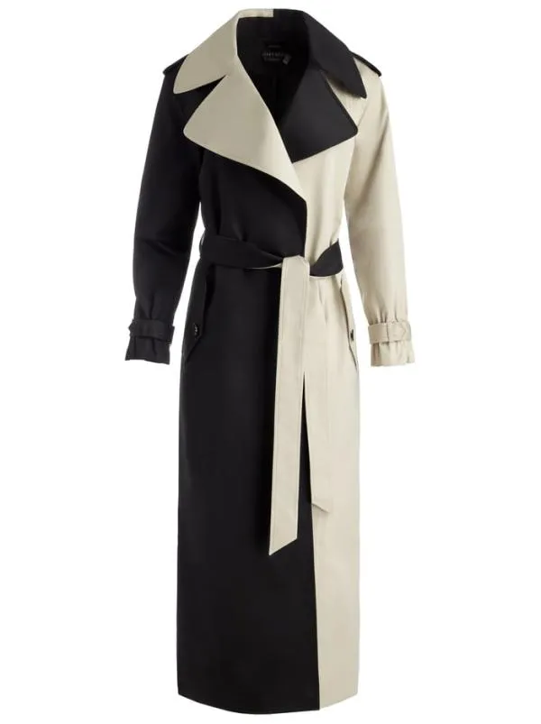 Jackets Coats Women Alice Olivia NEVADA TRENCH COAT Blacklatte