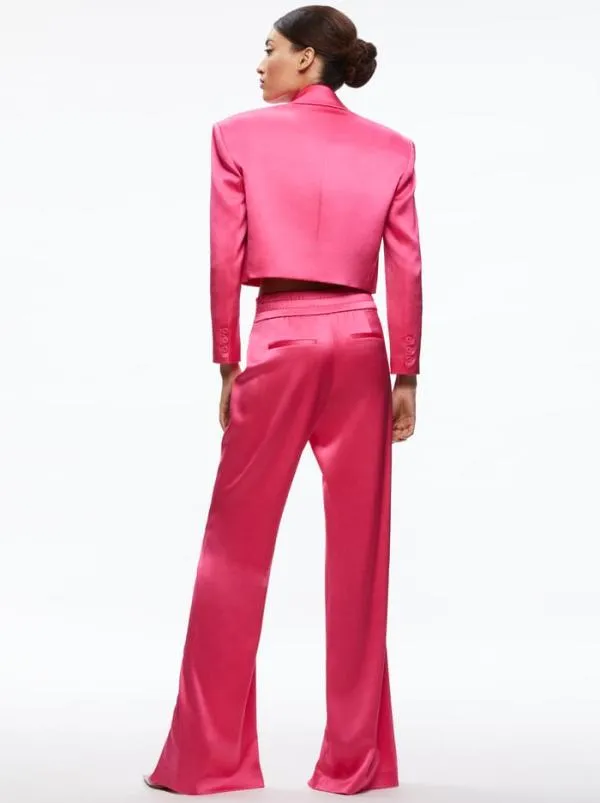 Jackets Coats Women Alice Olivia SHAN BOXY OVERSIZED CROPPED BLAZER Candy