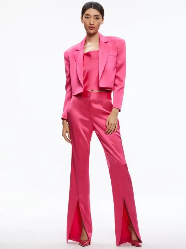Jackets Coats Women Alice Olivia SHAN BOXY OVERSIZED CROPPED BLAZER Candy