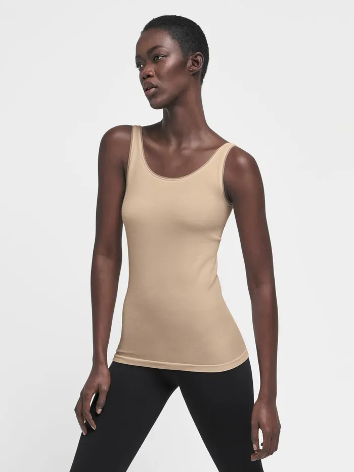 Jamaika Top Sleeveless Latte Women Wolford Bodysuits
