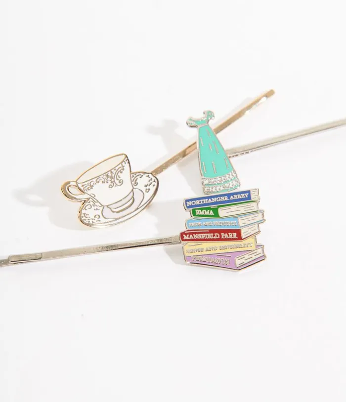 Jane Austen Bobby Pins Accessories Unique Vintage Hair Clips