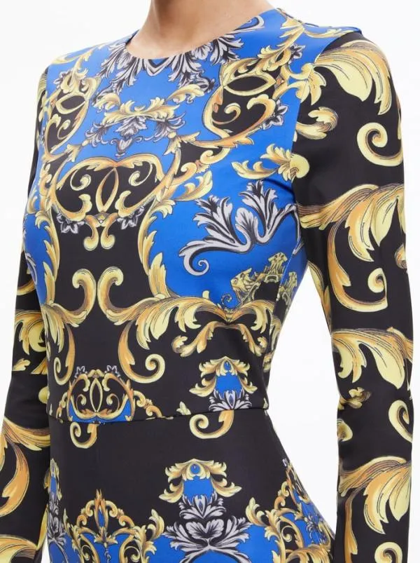 Jumpsuits Women Alice Olivia FREDDIE CREW NECK CATSUIT Regal Romance Sapphire