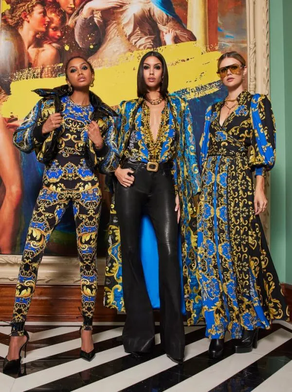 Jumpsuits Women Alice Olivia FREDDIE CREW NECK CATSUIT Regal Romance Sapphire