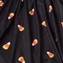 Kids Black Candy Corn Hello Gorgeous Flare Dress DressesHalloween Unique Vintage Dresses
