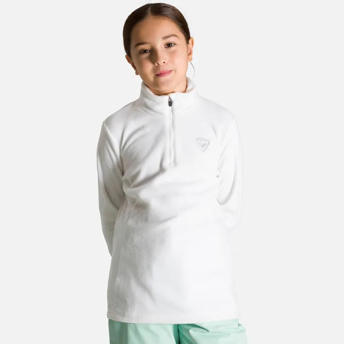 Kids Girls039 HalfZip Fleece White100 Rossignol Layers