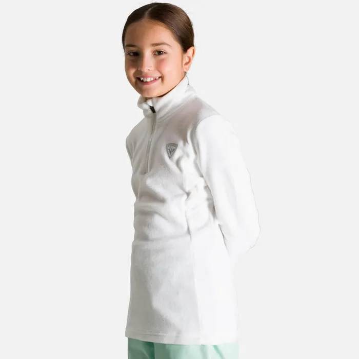 Kids Girls039 HalfZip Fleece White100 Rossignol Layers