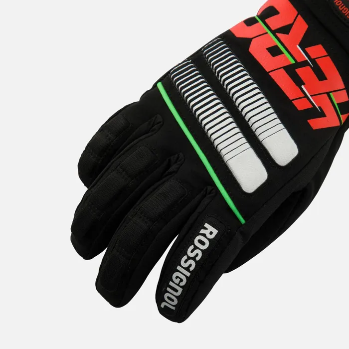 Kids Juniors039 Hero Waterproof Ski Gloves Black200 Rossignol Accessories