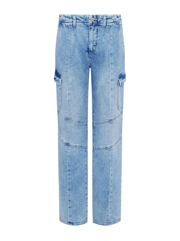 L039Agence Aged Denim Women Brooklyn Cargo Jean Brewer