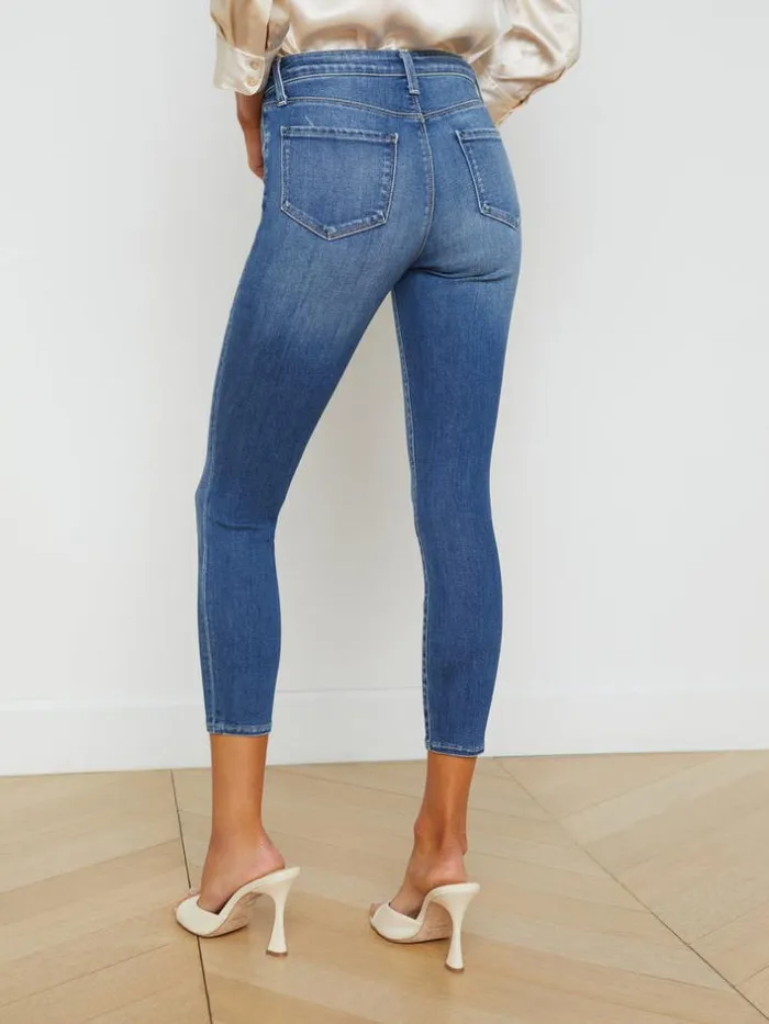 L039Agence Aged Denim Women Margot Skinny Jean Cambridge