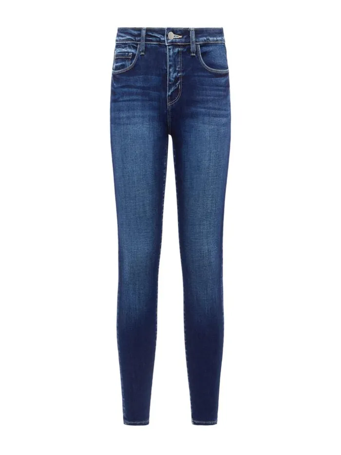 L039Agence Aged Denim Women Margot Skinny Jean Columbia