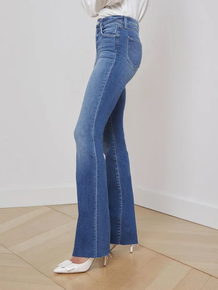 L039Agence Aged Denim Women Ruth StraightLeg Jean Cambridge