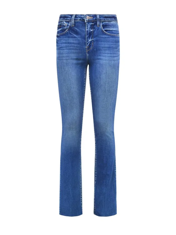 L039Agence Aged Denim Women Ruth StraightLeg Jean Cambridge