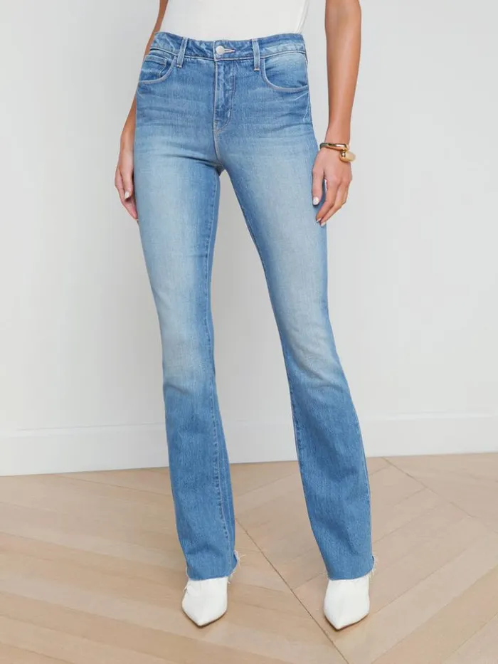 L039Agence Aged Denim Women Ruth StraightLeg Jean Cowan