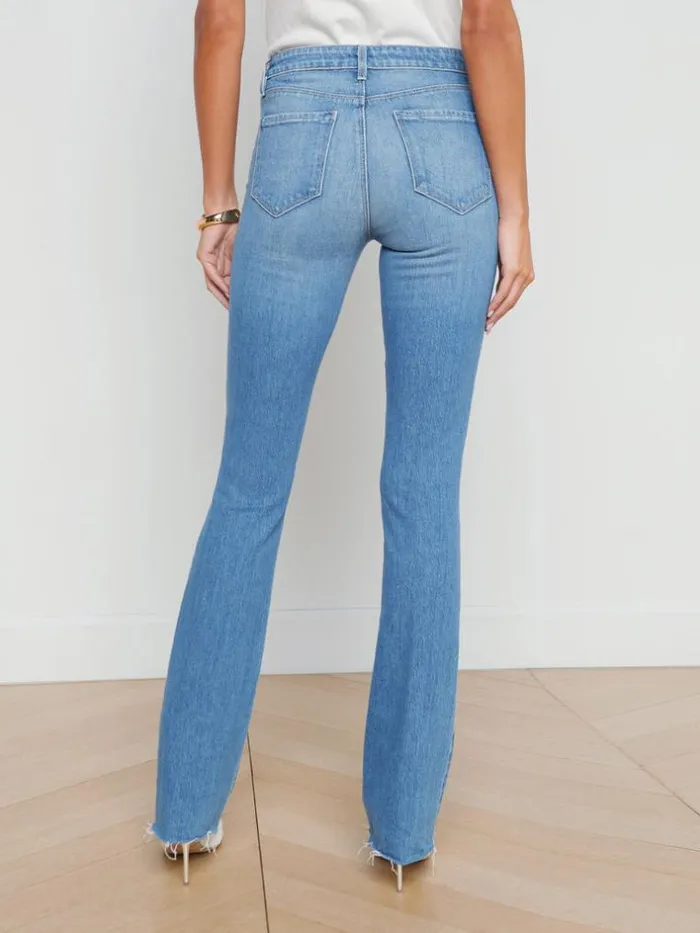 L039Agence Aged Denim Women Ruth StraightLeg Jean Cowan
