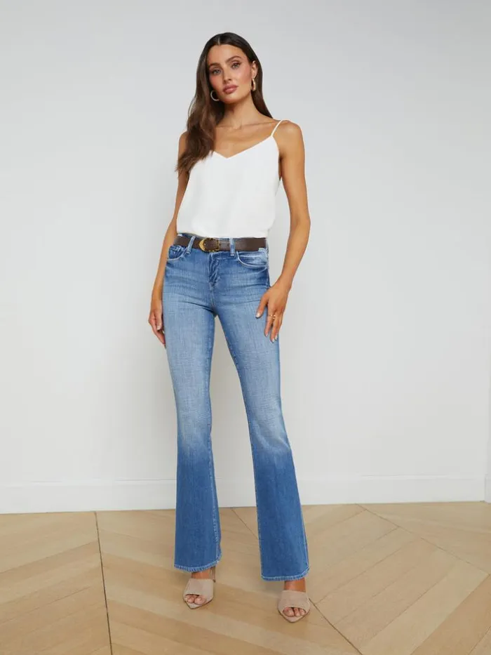 L039Agence Aged Denim Women Selma Bootcut Jean Balboa
