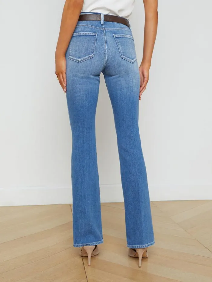 L039Agence Aged Denim Women Selma Bootcut Jean Balboa