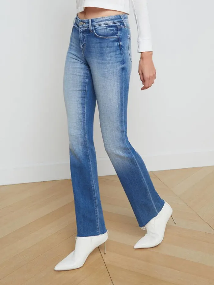 L039Agence Aged Denim Women Sneeki Jean Hayward