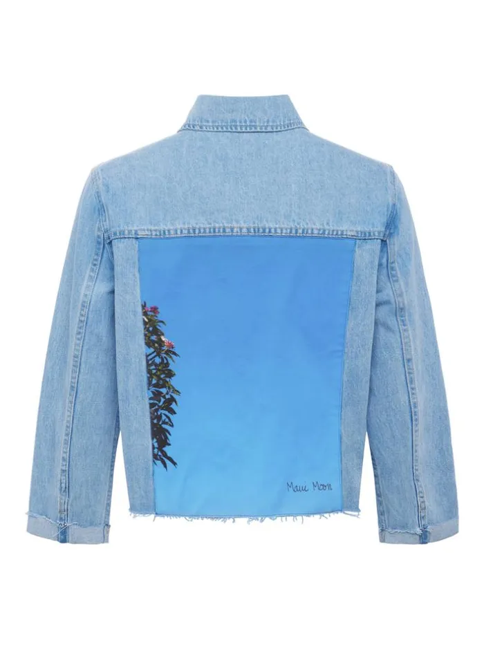 L039Agence Blazers and Jackets Women Ailana Maui Moon Jean Jacket Cove