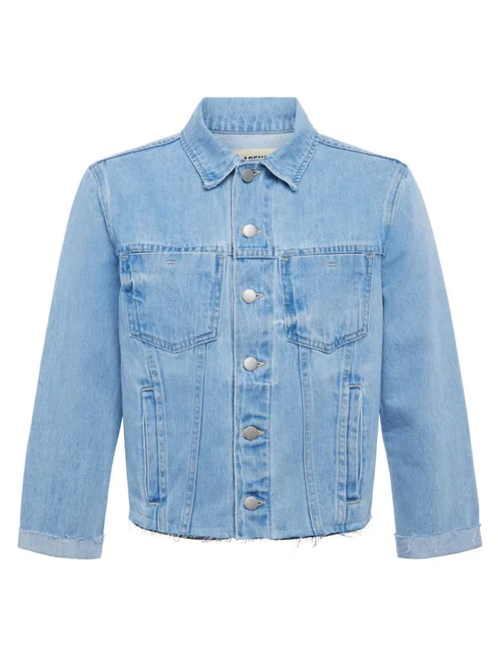 L039Agence Blazers and Jackets Women Ailana Maui Moon Jean Jacket Cove
