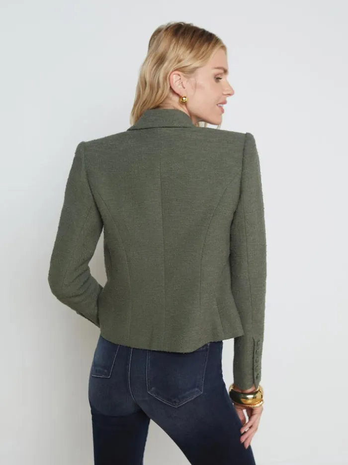 L039Agence Blazers and Jackets Women Brooke OpenFront Blazer Beetle