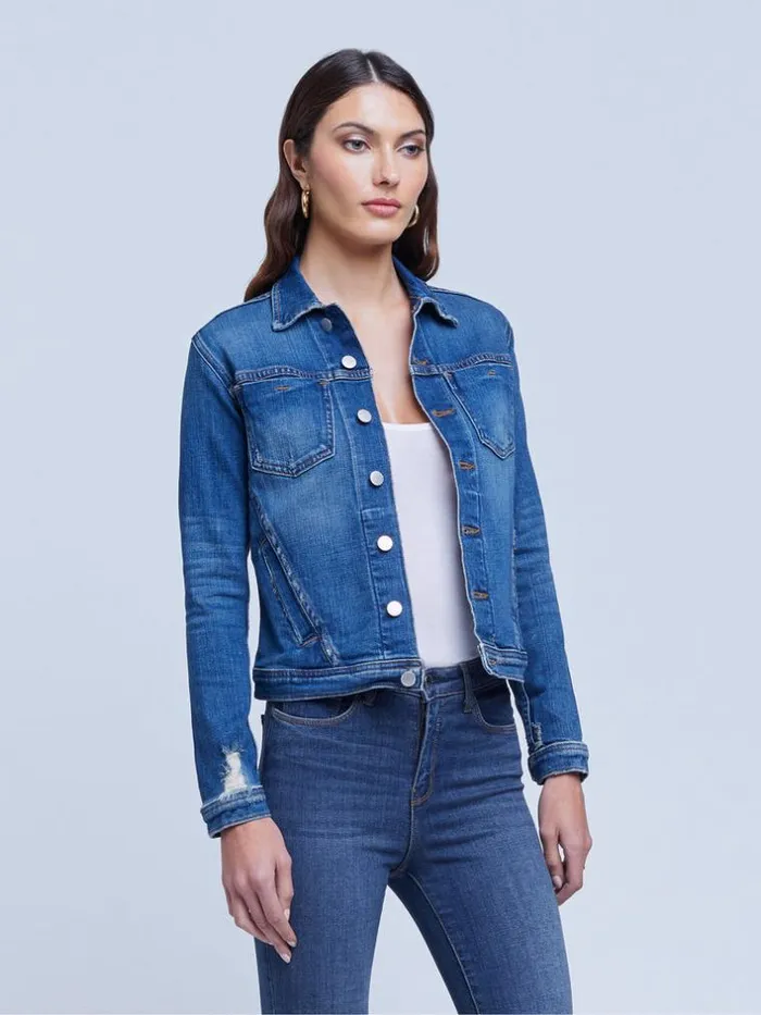 L039Agence Blazers and Jackets Women Celine Jacket Authentique Distressed