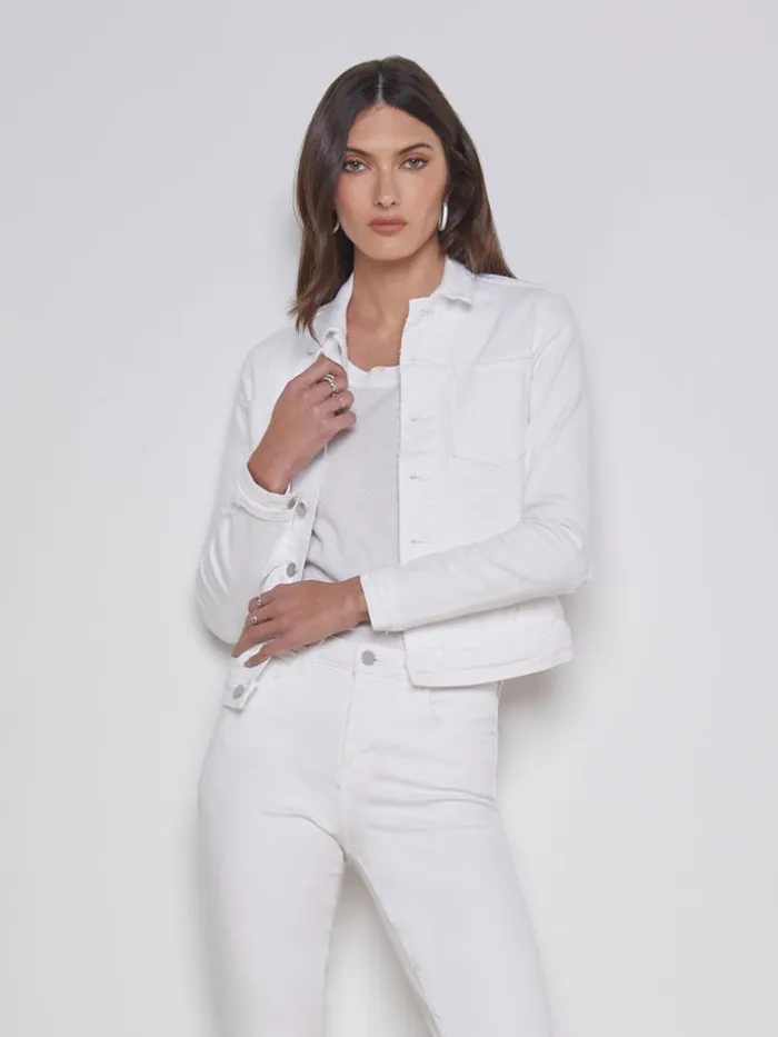 L039Agence Blazers and Jackets Women Celine Jacket Blanc Destruct