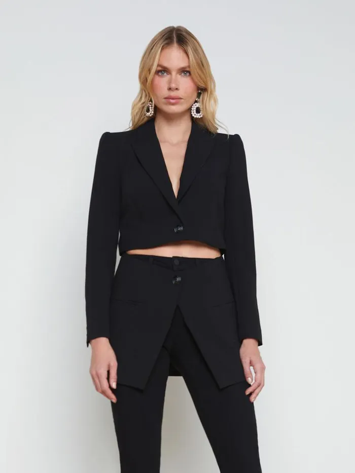 L039Agence Blazers and Jackets Women Cora Detachable Blazer Black