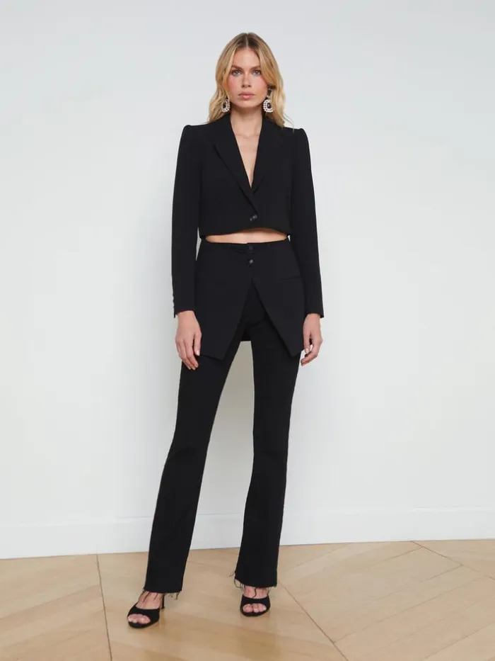 L039Agence Blazers and Jackets Women Cora Detachable Blazer Black