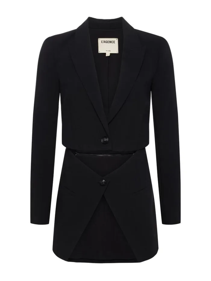 L039Agence Blazers and Jackets Women Cora Detachable Blazer Black