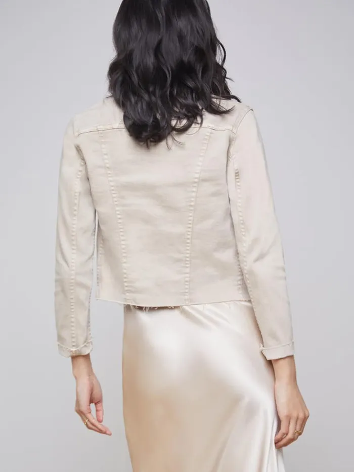L039Agence Blazers and Jackets Women Janelle Denim Jacket Biscuit