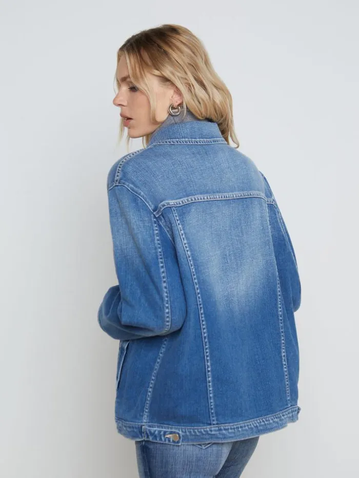 L039Agence Blazers and Jackets Women Karina Oversized Denim Jacket Hayward