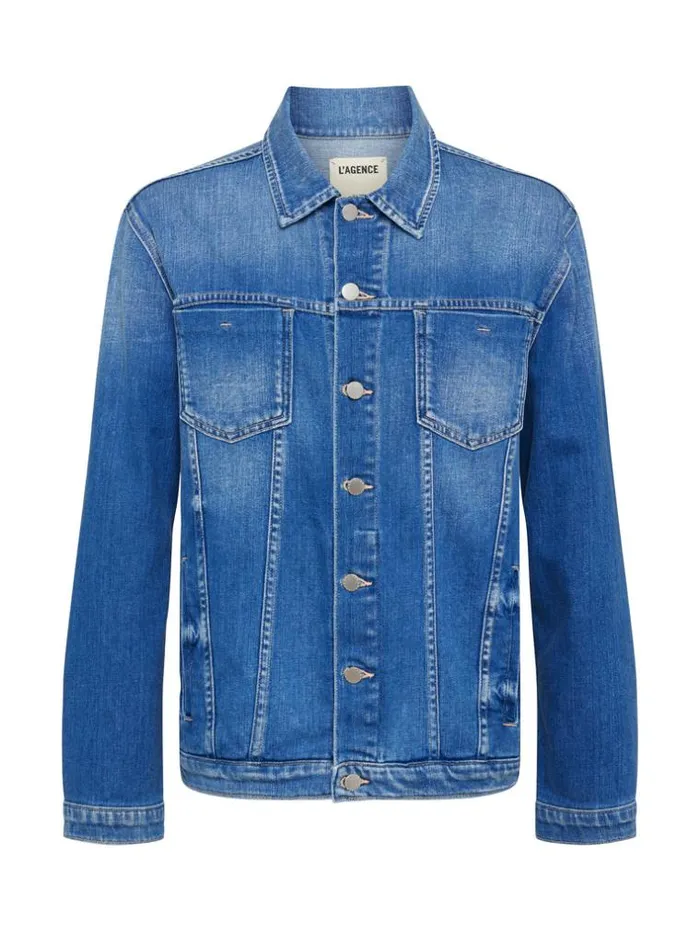 L039Agence Blazers and Jackets Women Karina Oversized Denim Jacket Hayward