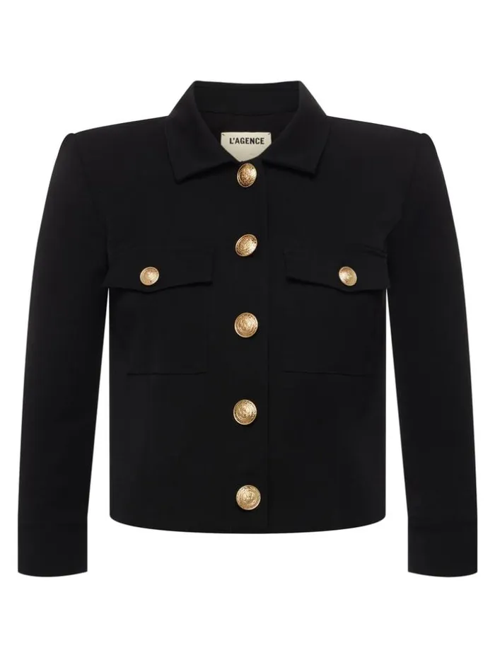 L039Agence Blazers and Jackets Women Kumi Cropped Jacket Black