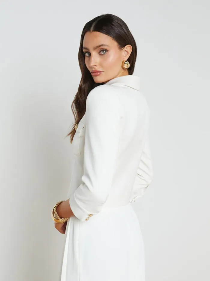 L039Agence Blazers and Jackets Women Kumi Cropped Jacket White