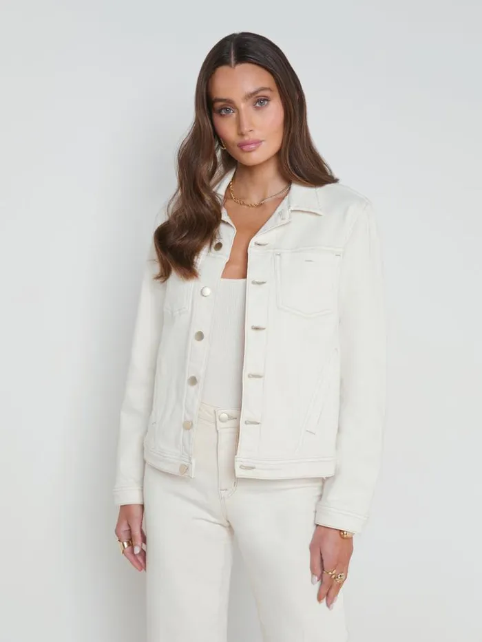 L039Agence Blazers and Jackets Women Shuri Denim Jacket Macadamia
