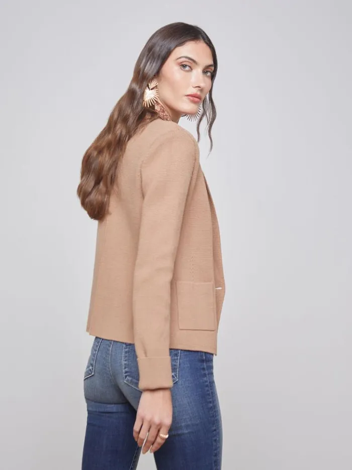 L039Agence Blazers and Jackets Women Sofia Knit Blazer Ginger Snap